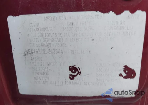 2002 Chevrolet Suburban Lt z USA, uszkodzony, nr VIN 1GNEC16Z72J243544